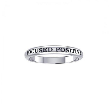 Focused Positivity Silver Ring TRI423 - Jewelry